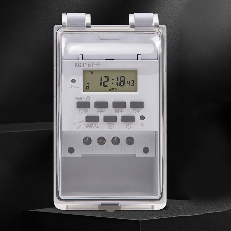 Programmable Digital Timer for Electrical, Indoor In Wall Light Timer Switches 220V 10Amp Electric Wall Timer for Appliances