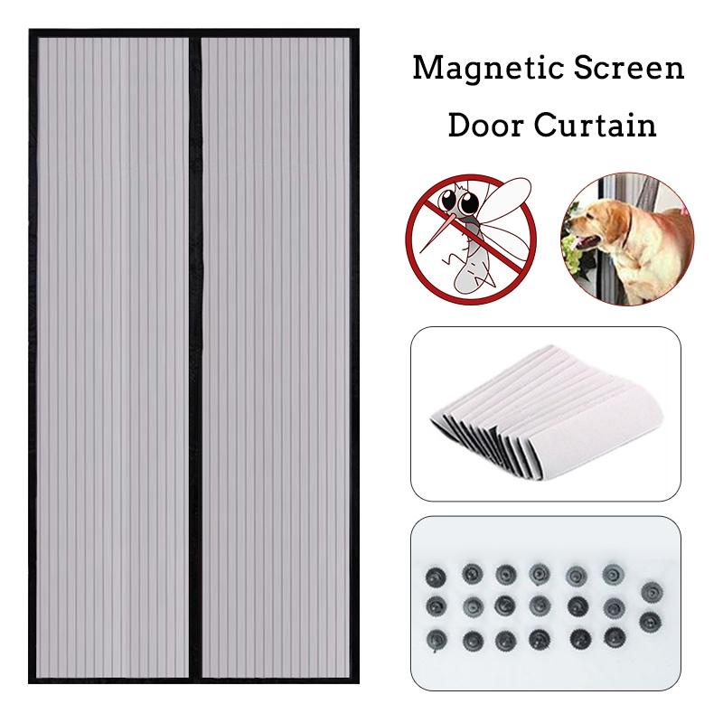 Mehrgrößen Anti-Mückennetz Selbstklebend Anti-Mücken Vorhang Anti Insektennetz Kein Stanzen Automatisches Schließen Vorhänge