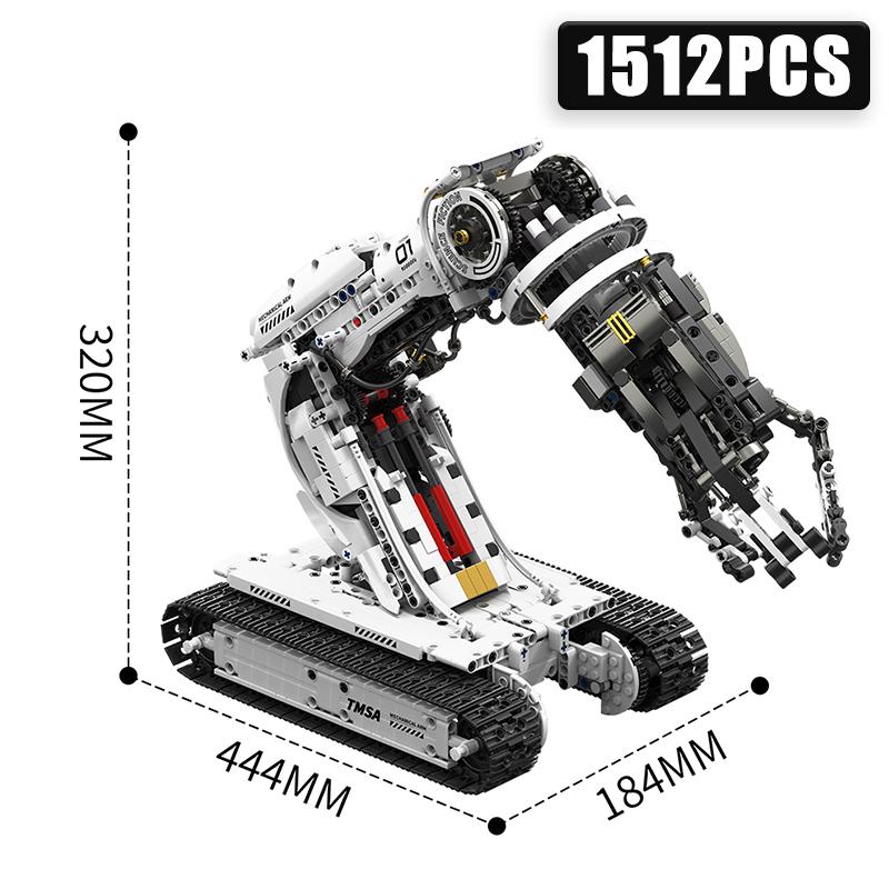 Technical 1512Pcs Science Fiction Programming Robotic Arm Building Blocks High Tech Engineering Car Bricks Toys Kids Adult Gift