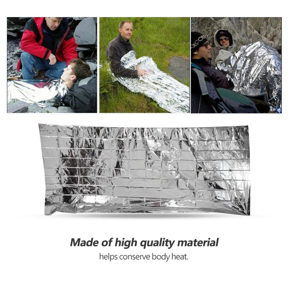 Dilwe Emergency Tent, Emergency Survival Tent, Waterproof, Cold and Windproof, Insulated, Maintains Body Temperature, Reflective, Foldable, Disaster