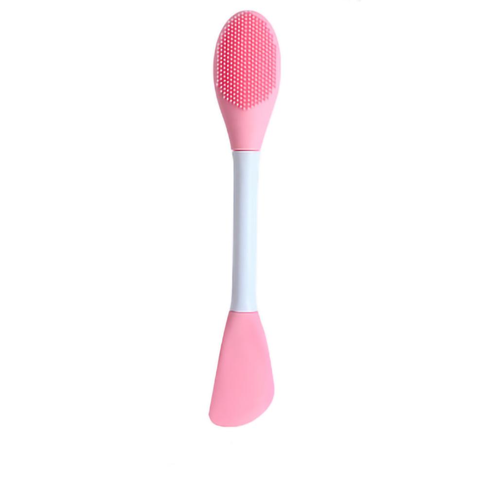 Double Ended Facial Mask Brush Silicone Facial Mask Applicator Spatula Cleansing Massage Brush