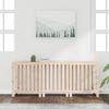 822586 vidaXL Cache-radiateur 210x21x85 cm Bois massif de pin