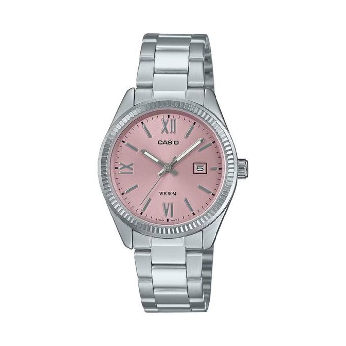 Montre Femme - CASIO - Cadran Sunray - Étanche 50m - Acier Inoxydable - Quartz