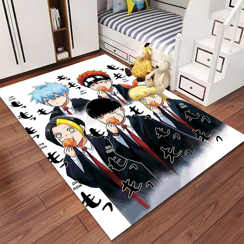 Anime Characters Eating Snacks Suitable As a Non-slip Mat for the Living Room or Bedroom Sofa