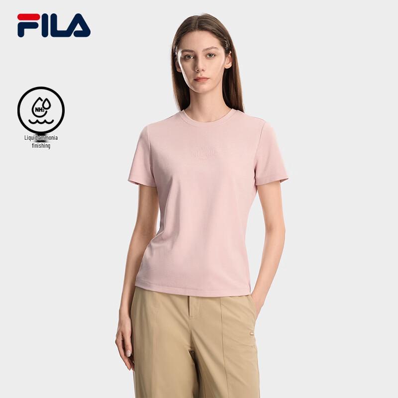FILA Women s Basic Knitted Short Sleeve T-Shirt XL