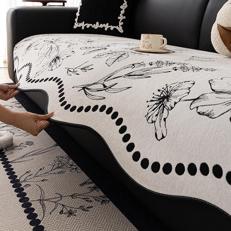 Premium Special-Shaped Sofa Cushion Fixed Non-Slip Four-Season Universal Sofa Seat Cushion Light Luxury Irregular Sofa Cover Towel