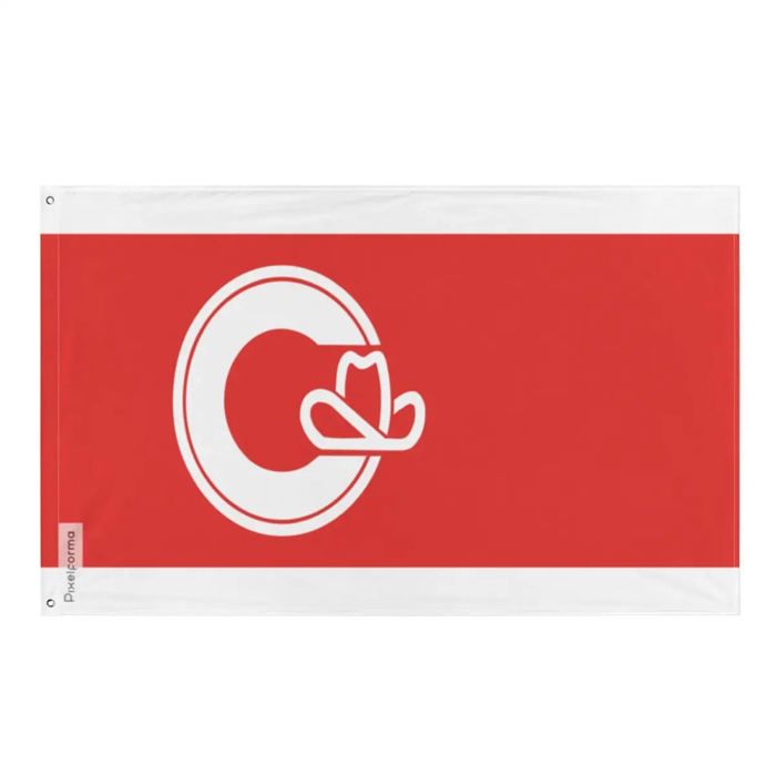 Drapeau - Calgary - 90 x 150 cm - Polyester - Impression recto/verso - Œillets en fer