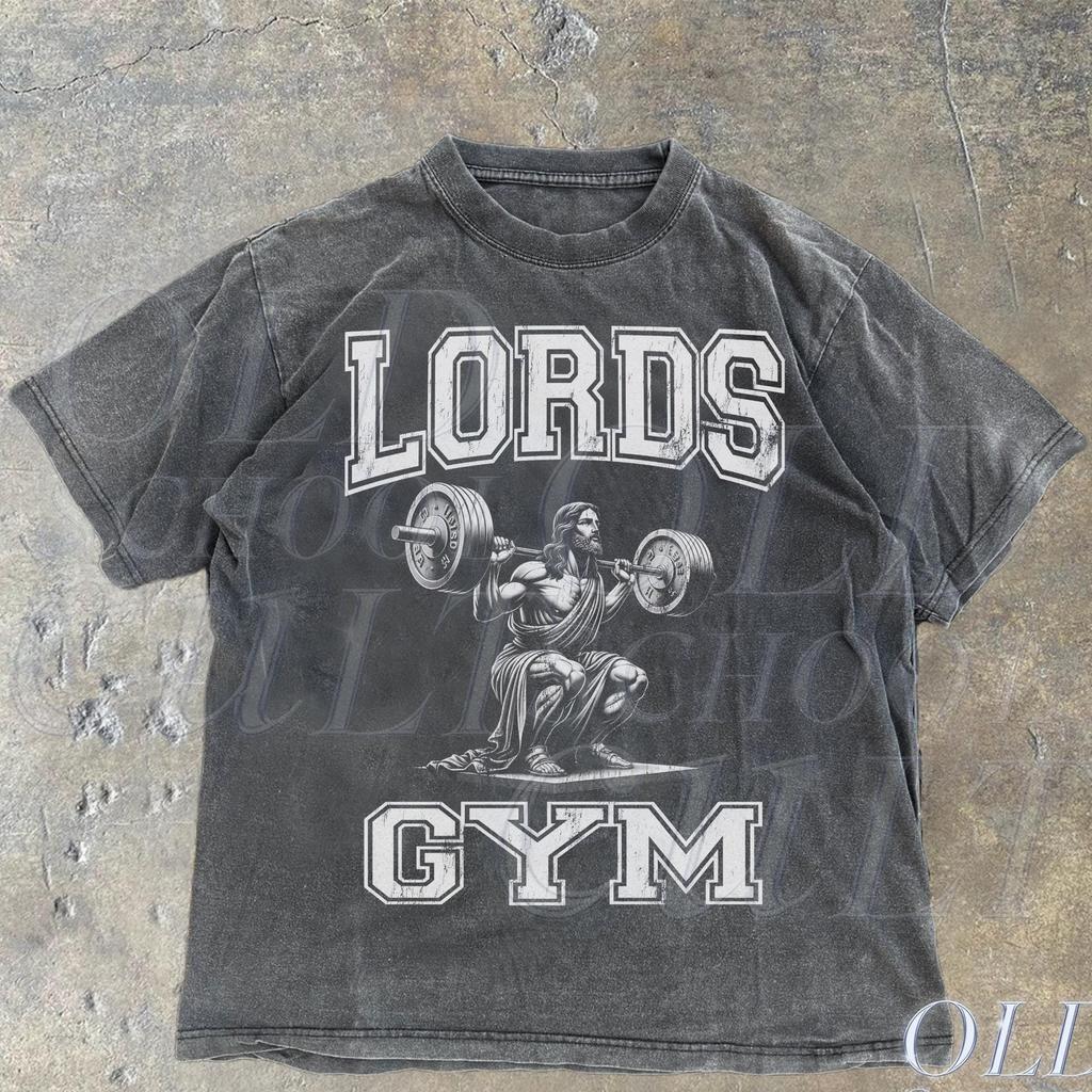 Lords Gym Vintage 90s Graphic Shirt, Jesus Pump Cover Shirt, Bench Press The Sin Of The World, Christian Gifts Shirt, Retro Gym Y2k Wear