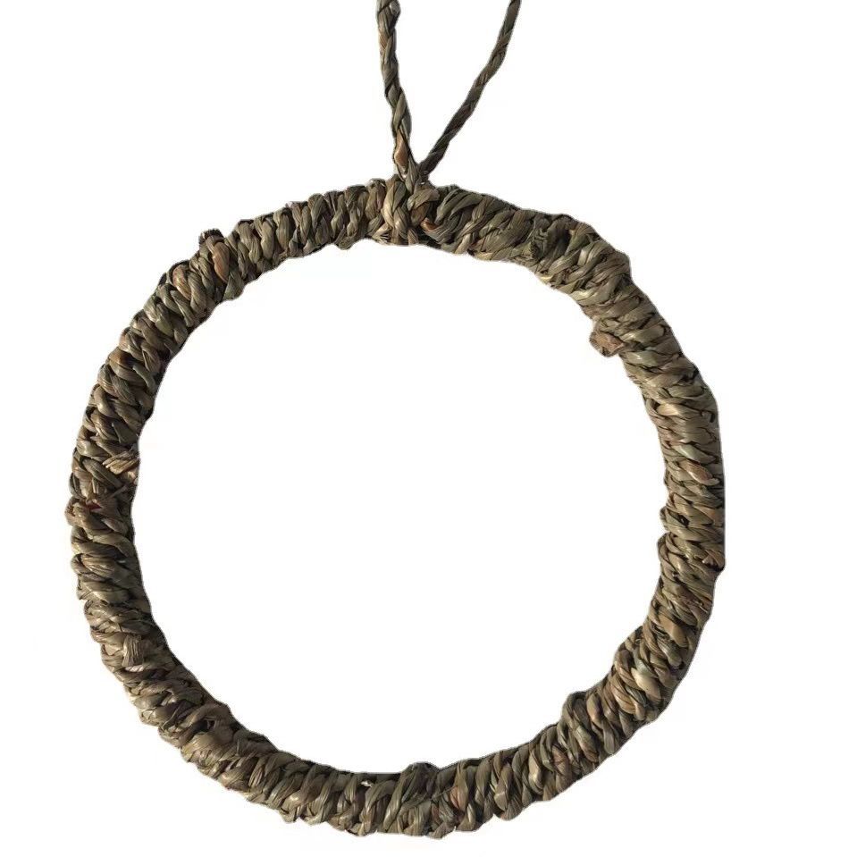 Rattan Handgeflochtener Runder Papageien Hängender Ring Vogelhaus Haustier Kauspielzeug Eidechsen Hängematte Käfig Spielzeug Vogel Schaukel Zhenze Cao Kreis