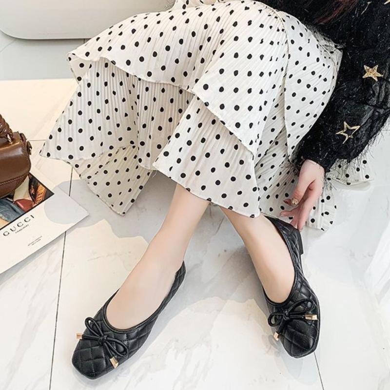 Summer Women's Flat Shoes Shallow Mouth Slip on Casual Shoes Lightweight Womens Loafers Square Toe Soft Sole Women Shoes Zapatos