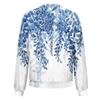 Women's  Outerwear Print Long Sleeve Casual Zipper Tops Cardigan Shirt Slim Jacket For Women