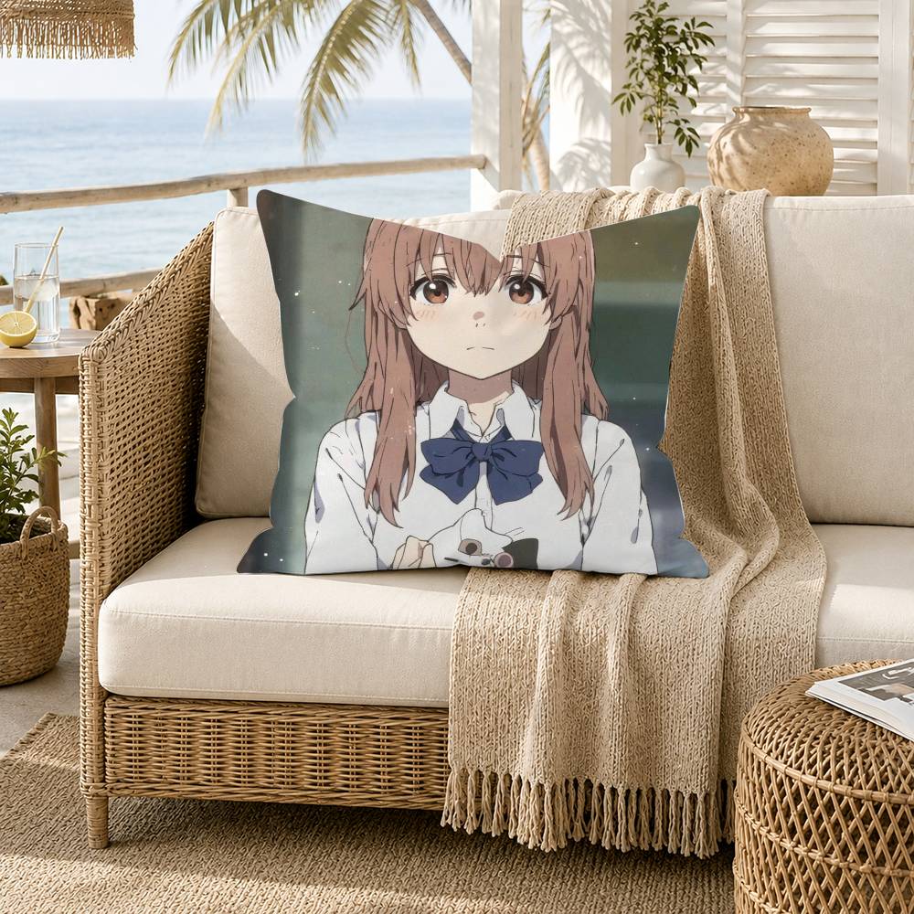 A Silent Voice Shoya Nishimiya Pillow Case for Sofa Living Room Home Office Decor Protective Cover