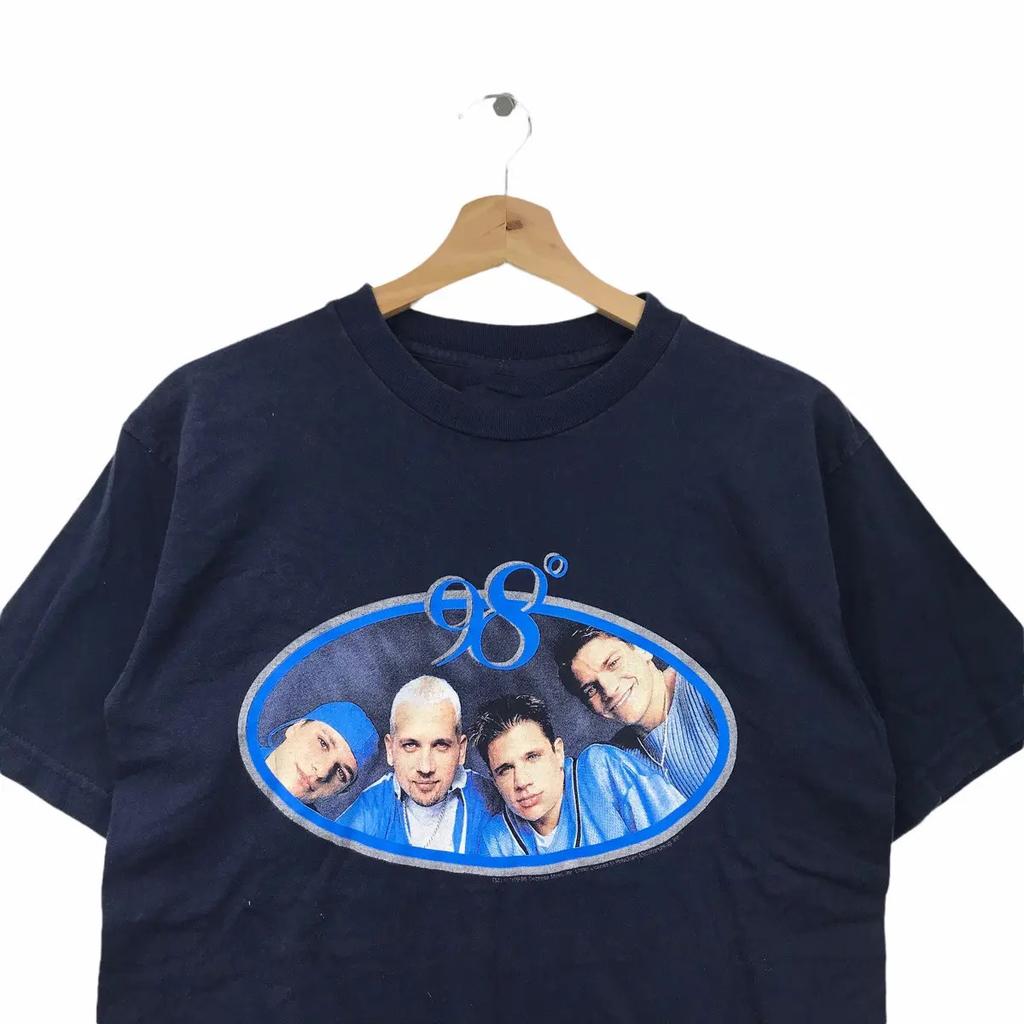 Collection 98 Degrees Boy Band Heavy Cotton Black T Shirt S-5XL TU897