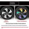 For Geely EX5 Geely Galaxy E5 DIY Hub Rim Sticker Vinyl Decal Blackout Skin Wrap Automotive Wheel Styling Decal