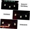 Christmas Wooden House LED String Light Xmas Tree Garland Home Fairy Lamp Merry Christmas Hanging Ornament Gifts