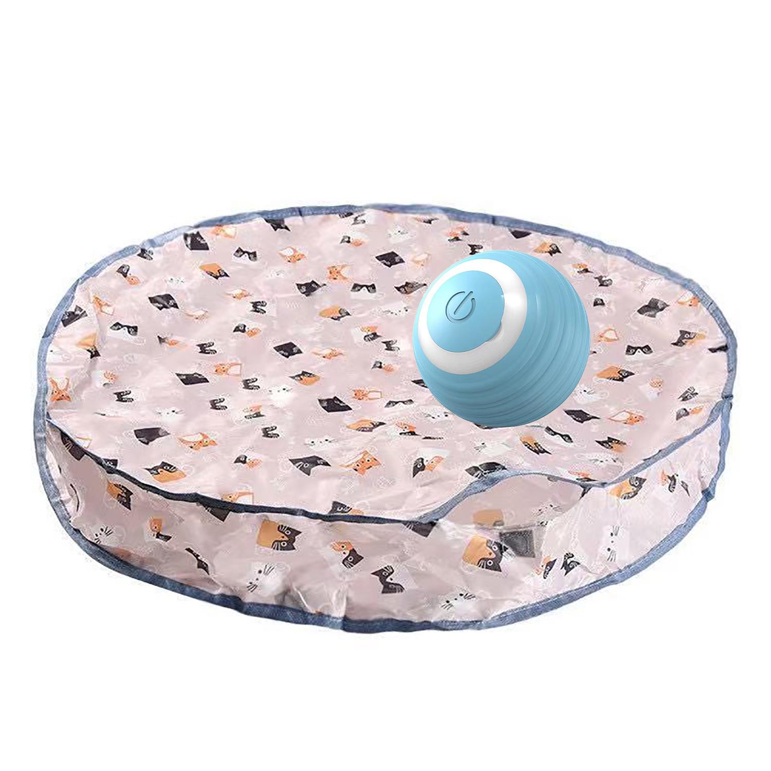 

Interactive Cat Toys Ball Cover Kit Fast Rolling in Pouch Hide and Seek Kitten Toy Motion Activated Interactive Indoor Cat Toy