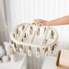 Baby Clothes Hanger with Multi-Clip for Underwear and Socks Drying.