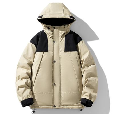 Winter Casual Versatile Fashion Large Size Tooling Duck Down Jacket Men's and Women's Trendy Brand Hong Kong Style Jacket