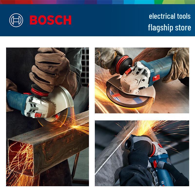Bosch GWS 12-150 S Heavy-Duty 6-Speed Angle Grinder CN Plug (adapter Included)