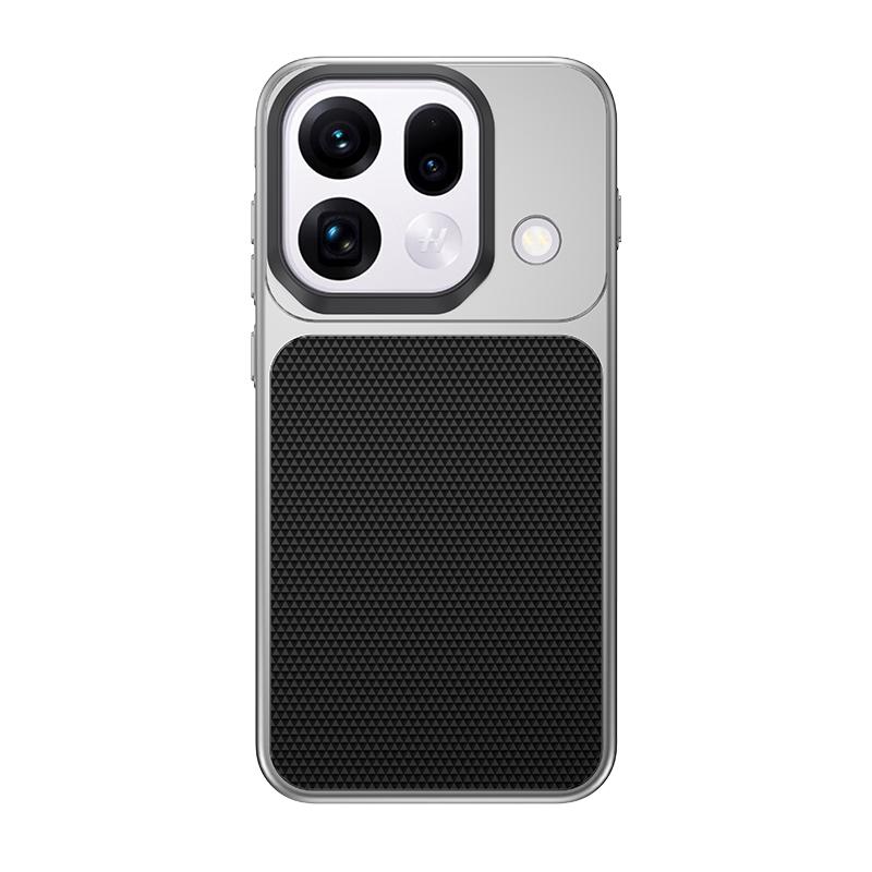 For OPPO Find X9S Pro Case Fashion Magnetic For MagSafe Matte PU Leather Electroplated PC Hard Cover Non-Slip Dustproof Bumper