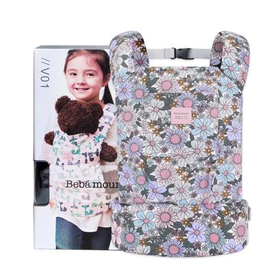 Bebamour Portabebés Mini Muñeca Portabebés Portamuñecas Hecho de Algodón Piezas para Sujetar Muñecas Casa de Juegos Regalo de Cumpleaños [Baby Amour] 2 vías (púrpura