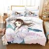 New Kamisama Kiss Tomoe 3D Print Anime Bedding Set Cozy Soft Duvet Cover King Queen Twin Size Birthday Gift Bedroom Decoration