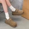 Fashionable New Round Toe Comfortable Thick Sole Non Slip Casual Snow Boots Winter Sexy with Plush Warm Work Boots for Women