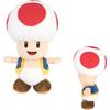 Sanei Boeki Super Mario All Star Collection Toad Plush Toy 11x10x20cm