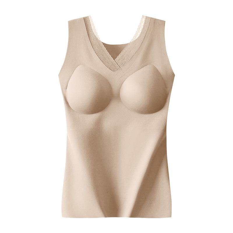 

Теплый жилет с куркумином, генерирующий тепло, для женщин, большой размер, бесшовная рубашка на подтяжках на осень/зиму 2XL