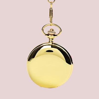Grande Specchio Dorato Bifacciale Modello Orologio da Tasca 8885