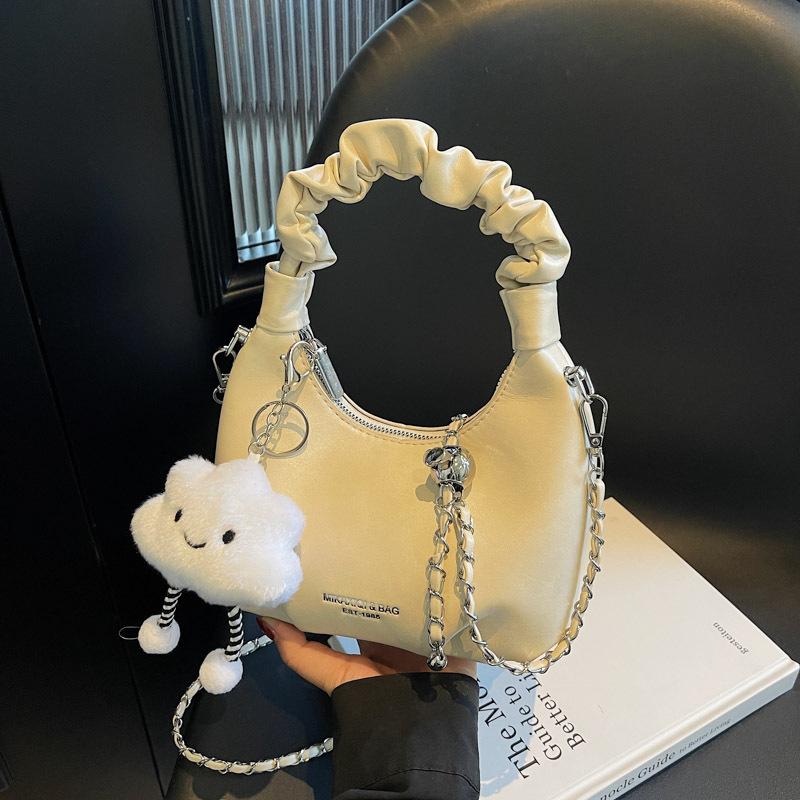 High-end Hand Bag Women's 2025 New Trendy Spring Popular Fashion Commuter Shoulder Messenger Bag Dumpling Bag