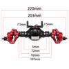 Front and Rear Portal Axle CNC Aluminum Alloy Anodized for 1/10 RC Rock Crawler Axial SCX10 II Spiral Gear 90046 90047 D90 RC4WD
