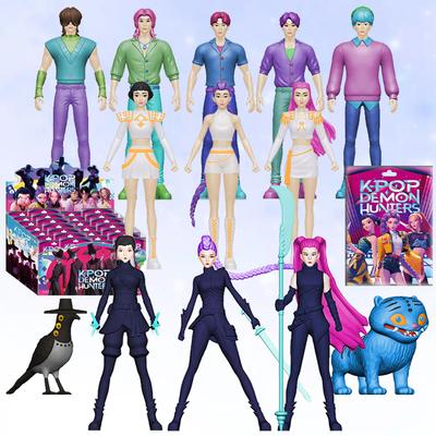 24 szt. Kpop Demon Hunters pudełko Figurka Zabawka Derpys Tygrys Rumi Mira Zoey Sussy Figurka Lalka Dla Fanów Boże Narodzenie urodziny Prezent