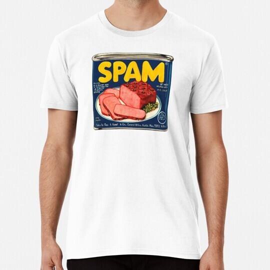 

Spam Pattern White S to 5XL Made in the USA TShirt Unisex T-Shirt XXXL