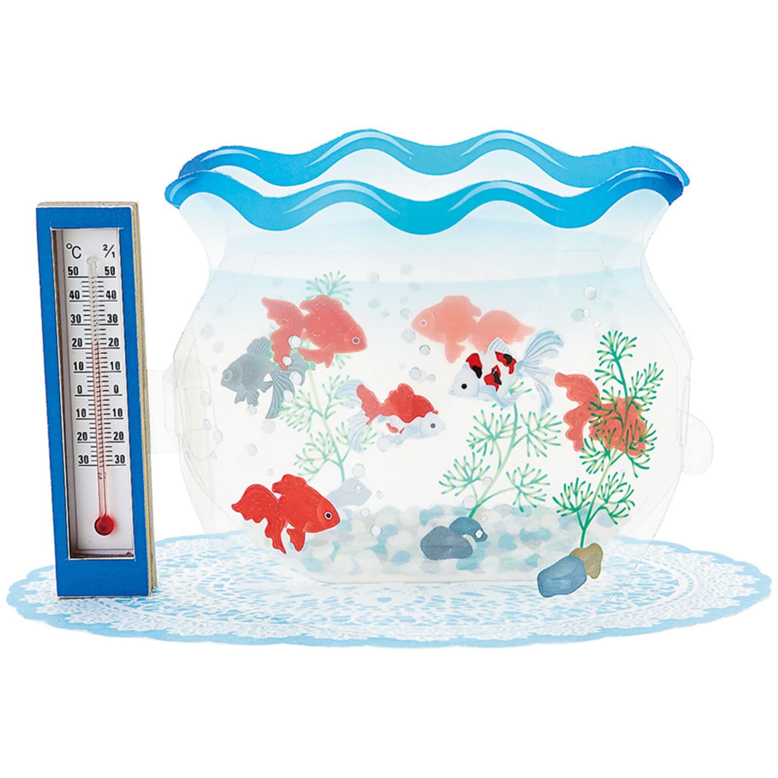 Sanrio Summer Goldfish Bowl with Greeting JSP SANRIO Ships Internationally Card, Thermometer, Card, 40-3, 110604,