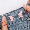 New Butterfly Shape Jeans Buttons Adjustable Waist Tightening Tool Pants Pins Fixed Waist Buckle Dress Decoration