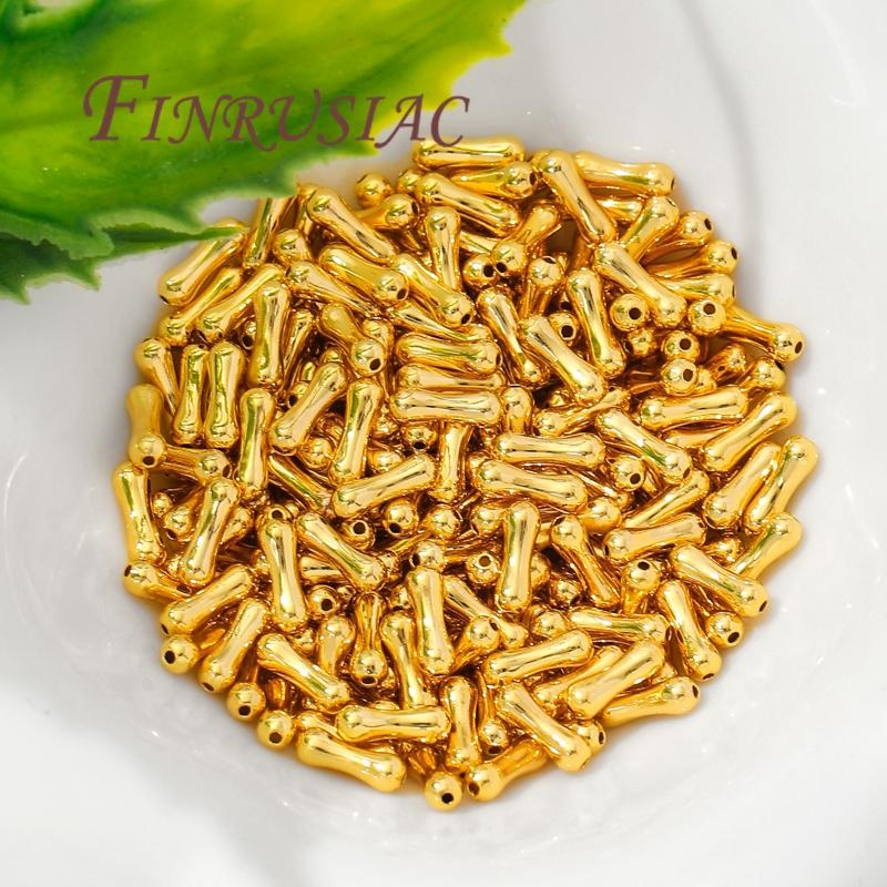 7.3mm*2.4mm Beads 18K Gold Plated Spacer Beads Necklace/Bracelets Accessories,Separators For Beads,DIY Jewelry Making Supplies,