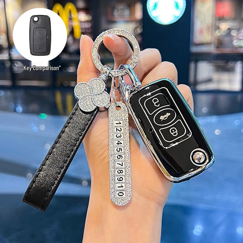 Key Case Cover for 2010-2013 Great Wall Tengyi C30 Folding Key