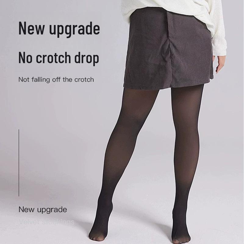 Černé průhledné legíny velké velikosti – nosnost 200 lb, Dámské punčochové kalhoty na jaro/podzim/zimu