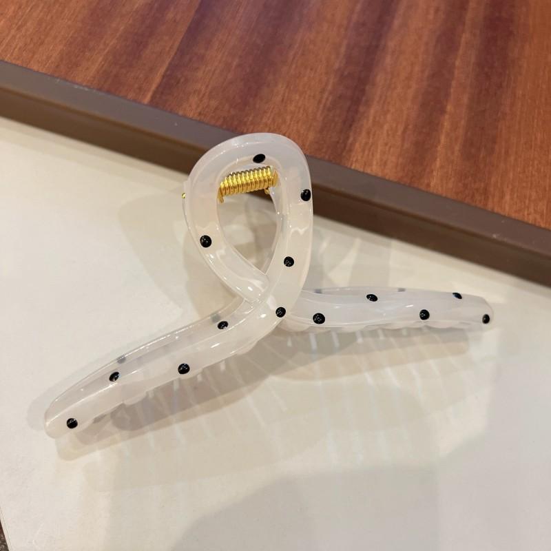 Black White Bowknot Hair Claw for Women Korean Elegant Bow Hair Clips Crab Hairpins Barrette Girl Hair Accessories