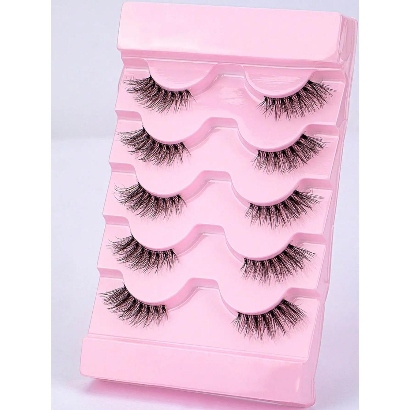 Ресницы 5 пар искусственных норковых ресниц кошачий глаз — фото 3