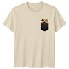 Terrier Dog Pocket Design Dogs Animals Unisex Unisex Graphic Tee Shirt