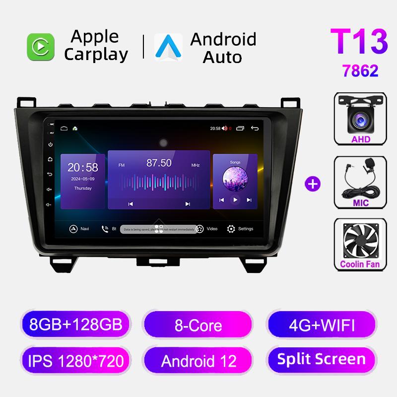 Auto Radio For Mazda 6 2007-2012 4G WIFI Car Multimedia Video Player Navigation GPS BT Wireless CarPlay Head Unit  No 2din DVD