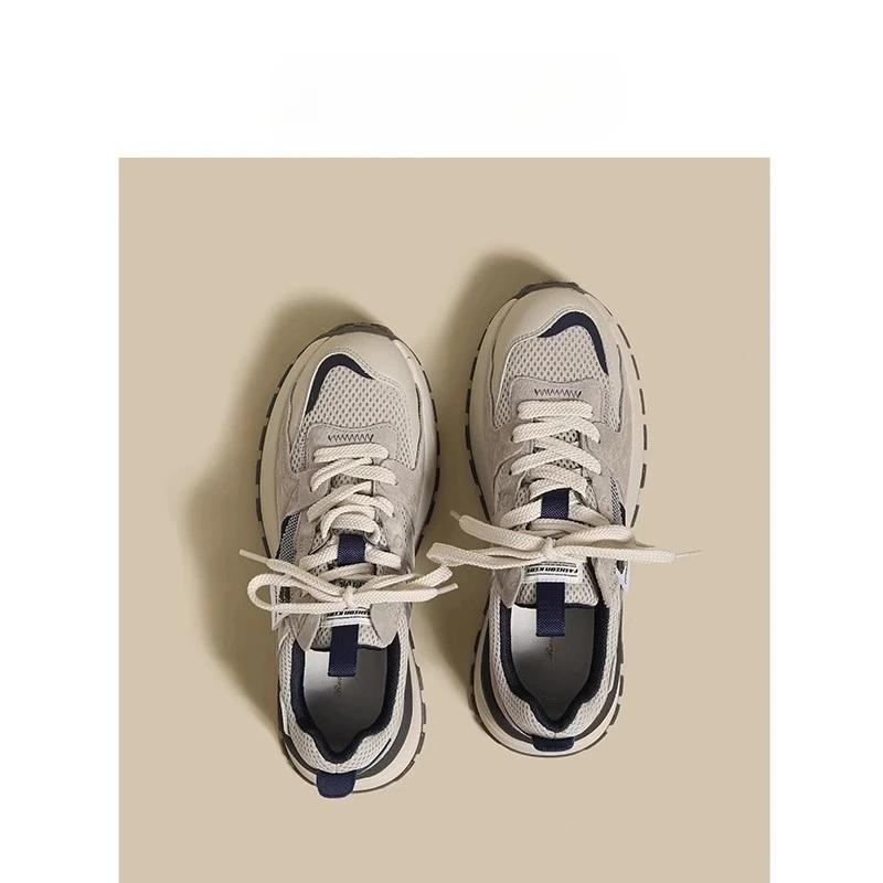 2025 Spring Autumn Summer Women's New Versatile Breathable Daddy Shoes Forrest Gump Shoes Popular Sports Leisure Shoes