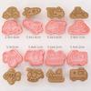 8pcs/set Cookie Cutters Animal Dog Type Stamp Embosser for Biscuit Pastry Bakeware Baking Cookies Molds Kitchen Accessories 1