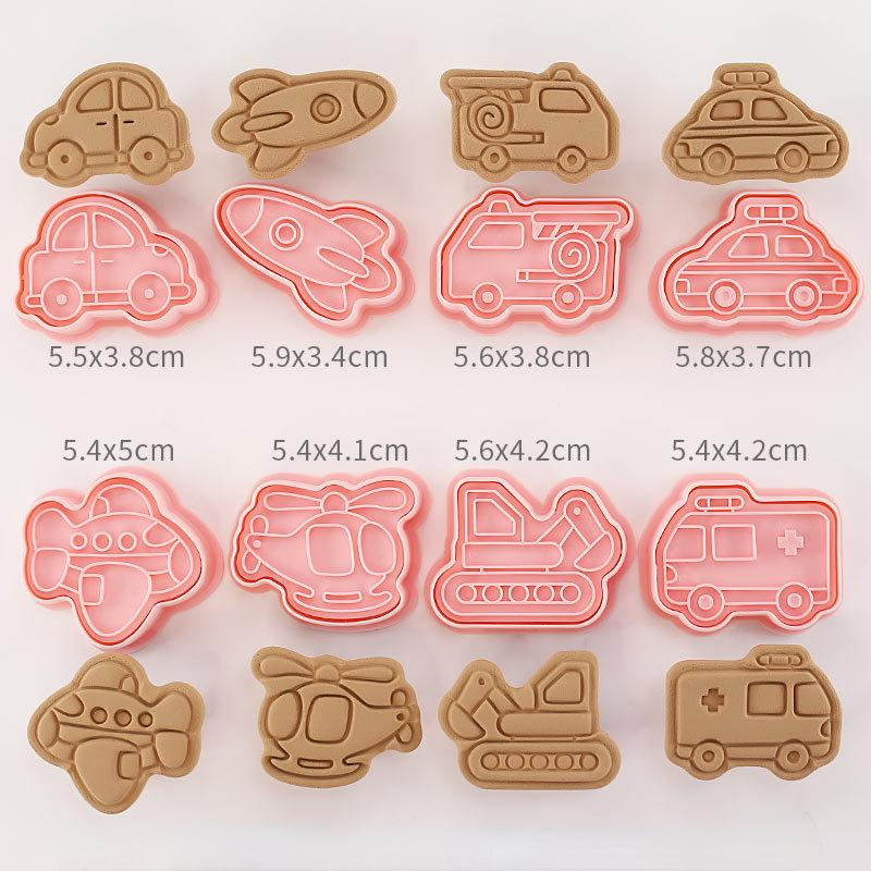 8pcs/set Cookie Cutters Animal Dog Type Stamp Embosser for Biscuit Pastry Bakeware Baking Cookies Molds Kitchen Accessories 1