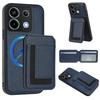 For Xiaomi Poco X6 5G/Xiaomi Redmi Note 13 Pro 5G Magnetic Case TPU+PU Leather Phone Back Cover with Detachable Card Holder