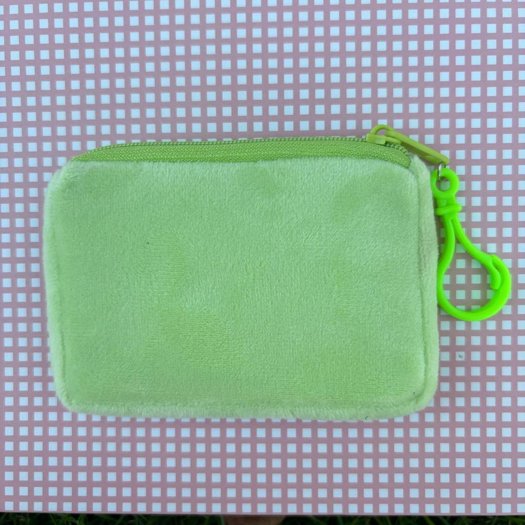 Solid Color Plush Coin Purse & Earphone Case - Cute, Simple Storage Pouch