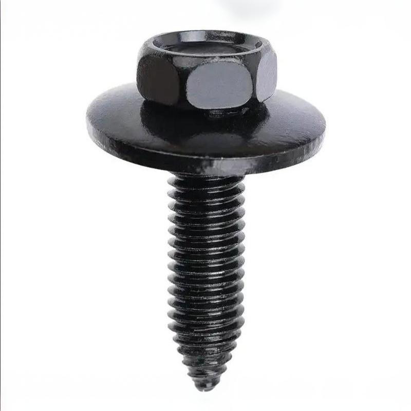 M6 Car Body Screw Bolt With U Type Spring Clip Nut Fastener Kit Auto Replacement Repair Hardware Accessories