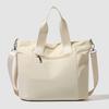 Women's Large Capacity Tote Bag Solid Color Shoulder Bag Water-Repellent Crossbody Bag